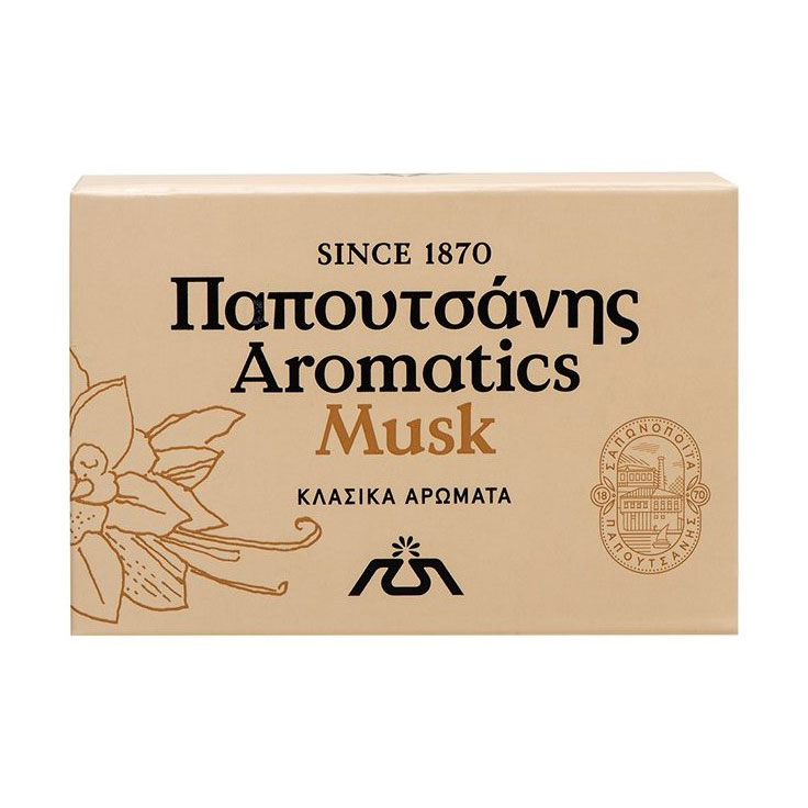 Тверде мило Papoutsanis Aromatics Білий мускус, 100 г